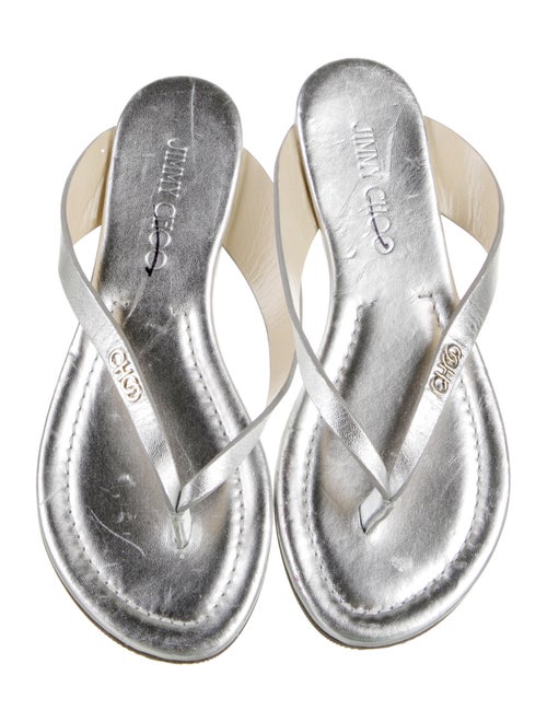 Jimmy Choo Leather Flip Flops