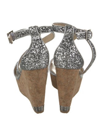 Jimmy Choo Glitter Glitter Accents Sandals