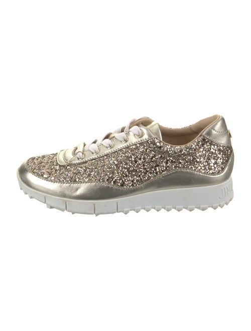 Jimmy Choo Glitter Printed Sneakers