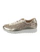 Jimmy Choo Glitter Printed Sneakers