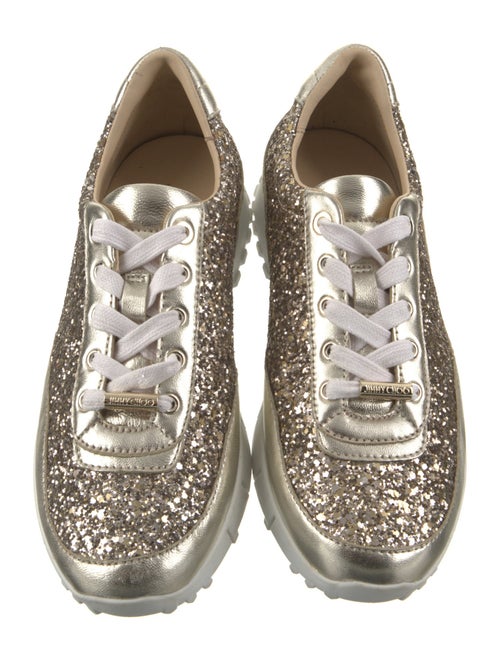 Jimmy Choo Glitter Printed Sneakers