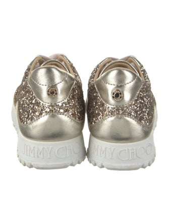 Jimmy Choo Glitter Printed Sneakers