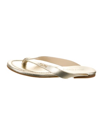 Jimmy Choo Leather Flip Flops
