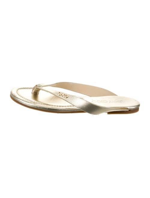 Jimmy Choo Leather Flip Flops