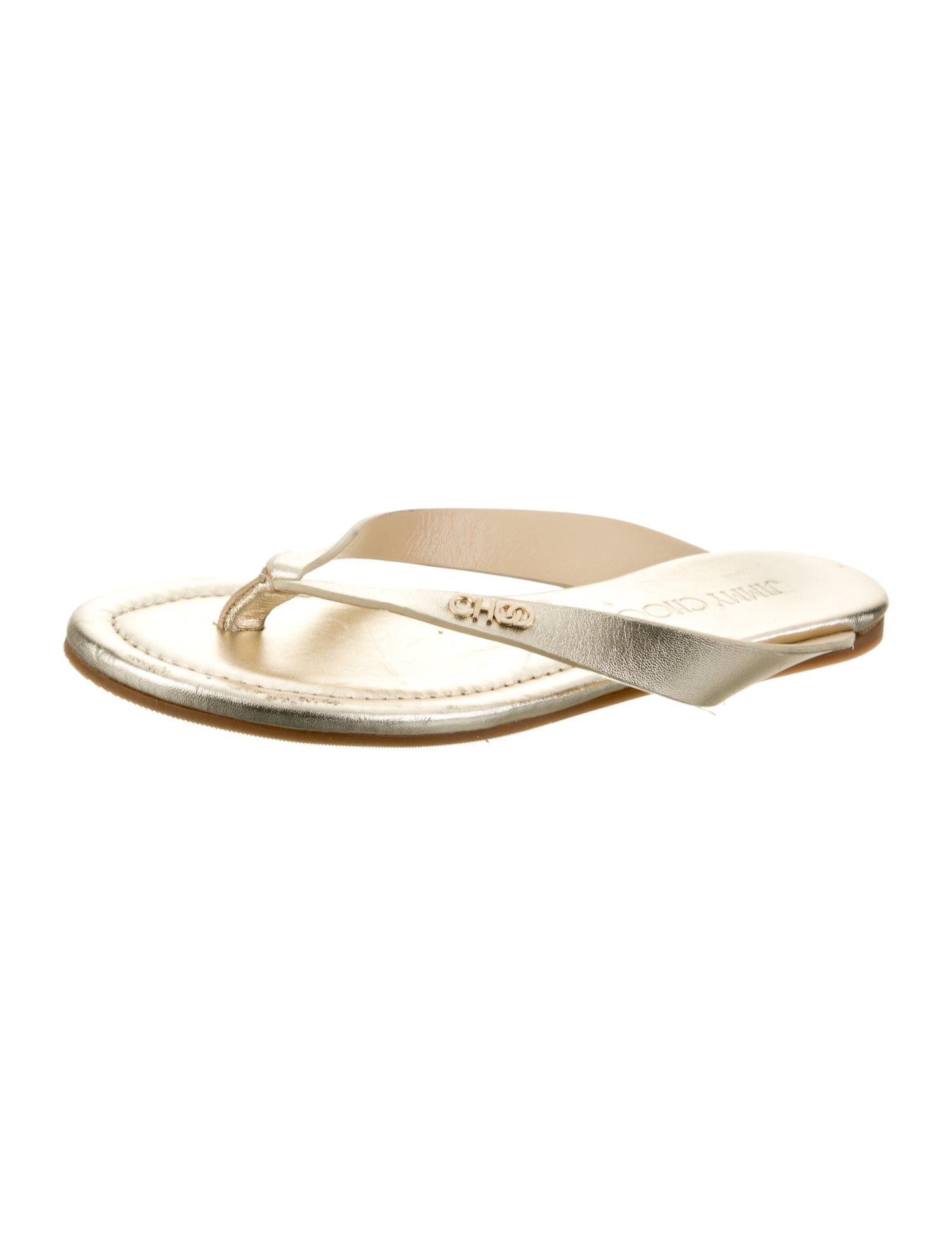 Jimmy Choo Leather Flip Flops
