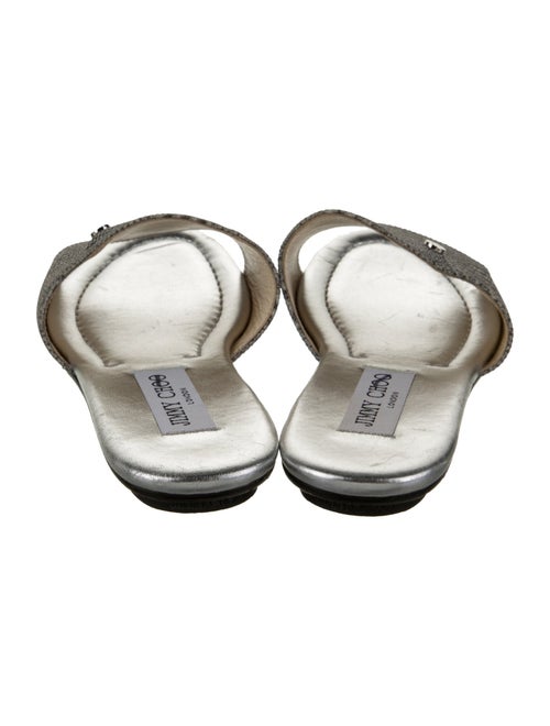 Jimmy Choo Suede Printed Slides