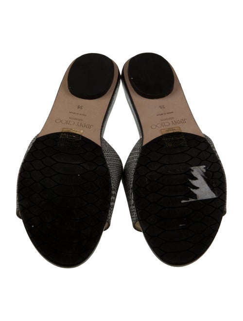 Jimmy Choo Suede Printed Slides