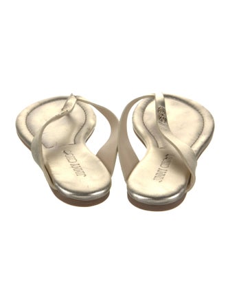 Jimmy Choo Leather Flip Flops