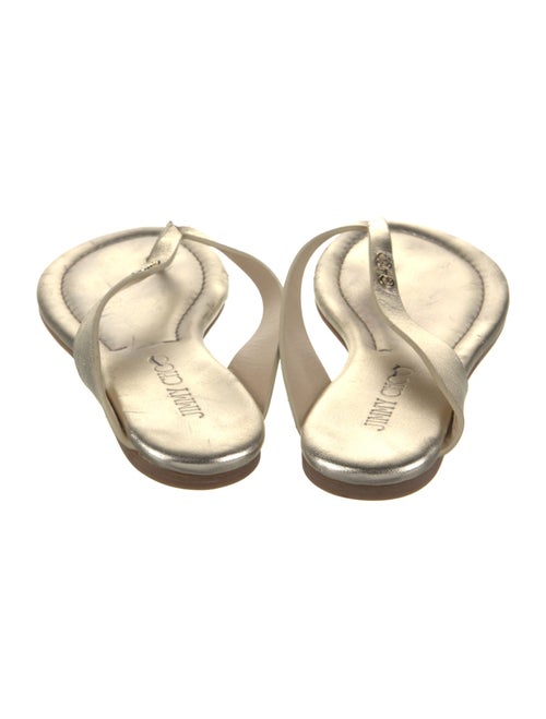Jimmy Choo Leather Flip Flops