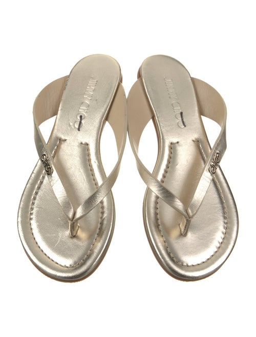 Jimmy Choo Leather Flip Flops
