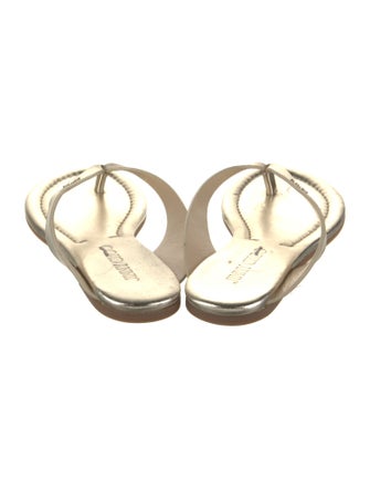 Jimmy Choo Leather Flip Flops