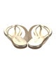 Jimmy Choo Leather Flip Flops