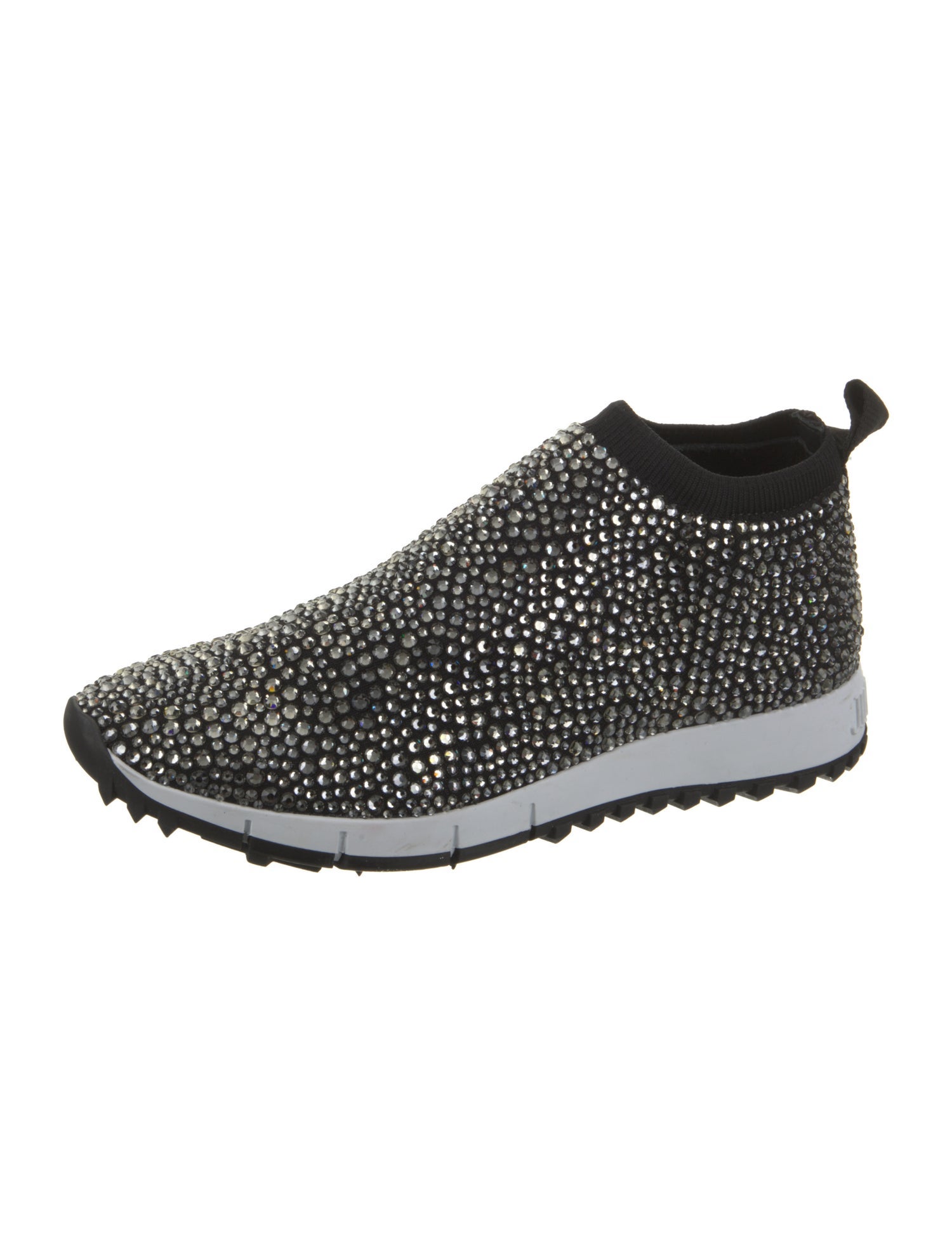 Jimmy Choo Printed Crystal Embellishments Sock Sneakers
