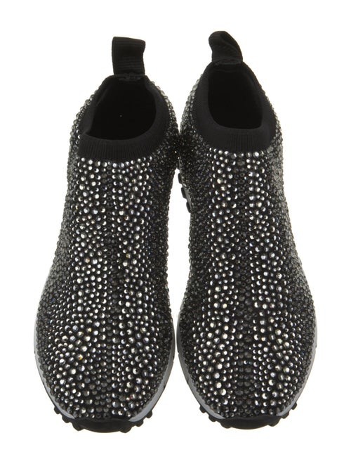 Jimmy Choo Printed Crystal Embellishments Sock Sneakers