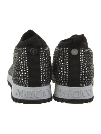 Jimmy Choo Printed Crystal Embellishments Sock Sneakers