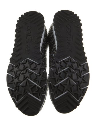 Jimmy Choo Printed Crystal Embellishments Sock Sneakers