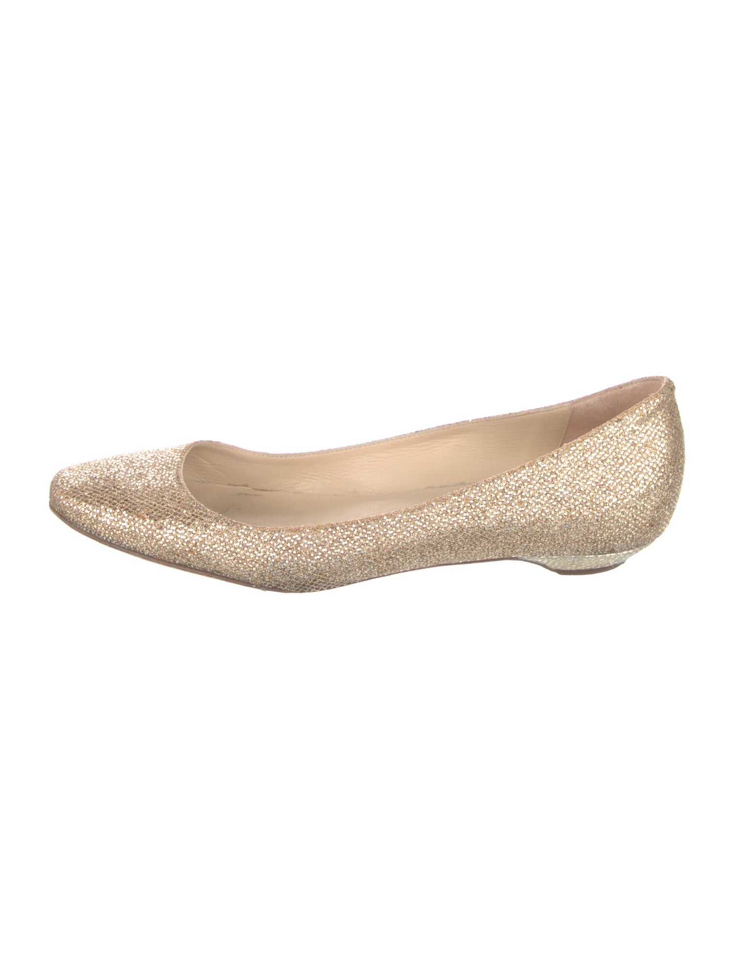 Jimmy Choo Glitter Glitter Accents Ballet Flats