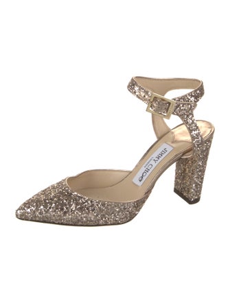Jimmy Choo Glitter D'Orsay Pumps