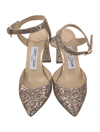 Jimmy Choo Glitter D'Orsay Pumps