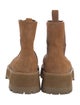 Jimmy Choo Suede Crystal Embellishments Chelsea Boots