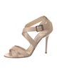 Jimmy Choo Snakeskin Animal Print Sandals