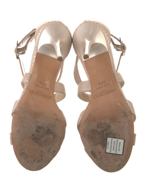 Jimmy Choo Snakeskin Animal Print Sandals