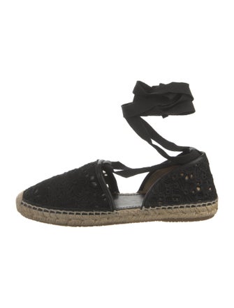 Jimmy Choo Embroidered Accent Espadrilles
