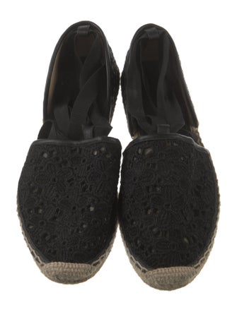 Jimmy Choo Embroidered Accent Espadrilles