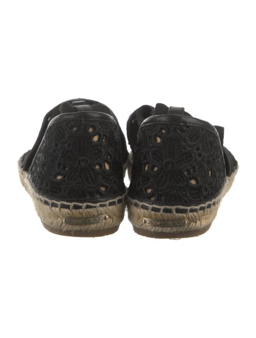 Jimmy Choo Embroidered Accent Espadrilles