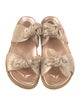 Jimmy Choo Suede Bow Accents Slides