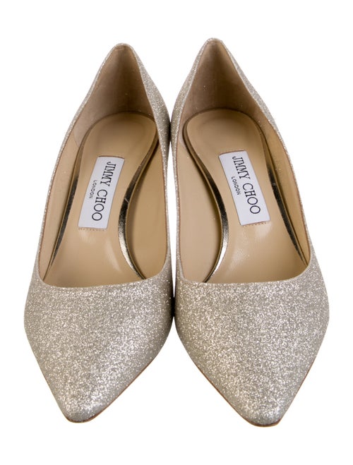 Jimmy Choo Glitter Glitter Accents Pumps