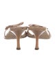 Jimmy Choo Patent Leather Bow Accents Slides
