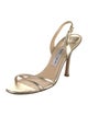 Jimmy Choo Leather Slingback Sandals