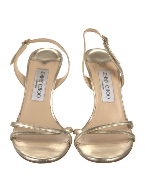 Jimmy Choo Leather Slingback Sandals