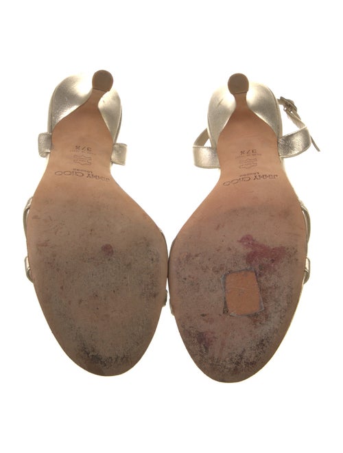 Jimmy Choo Leather Slingback Sandals
