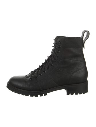 Jimmy Choo Leather Combat Boots