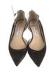 Jimmy Choo Velvet Cutout Accent D'Orsay Flats