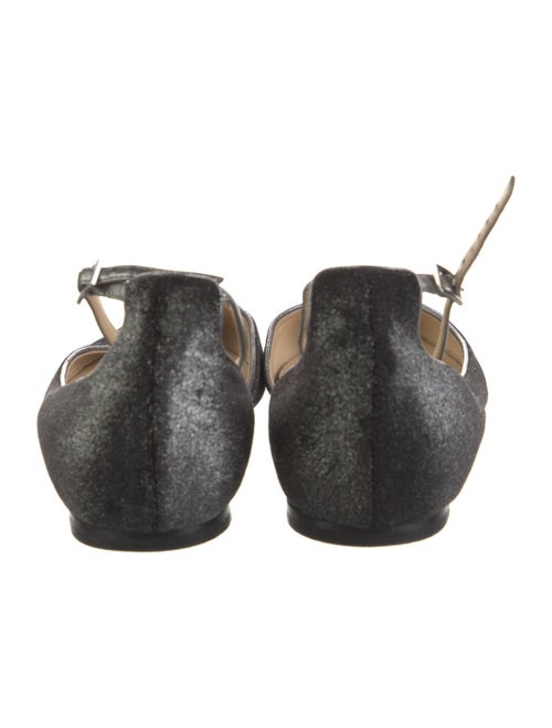 Jimmy Choo Velvet Cutout Accent D'Orsay Flats