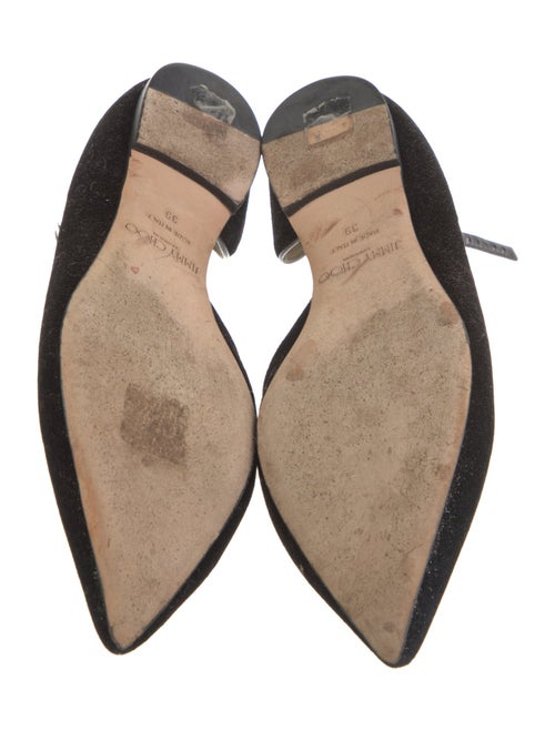 Jimmy Choo Velvet Cutout Accent D'Orsay Flats