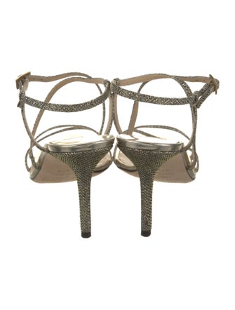 Jimmy Choo Glitter Accents Sandals
