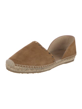 Jimmy Choo Suede Studded Accents D'Orsay Flats