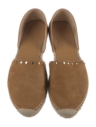 Jimmy Choo Suede Studded Accents D'Orsay Flats
