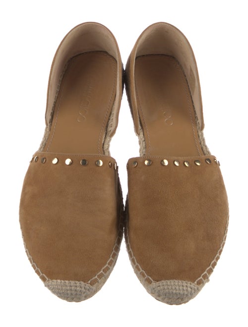 Jimmy Choo Suede Studded Accents D'Orsay Flats