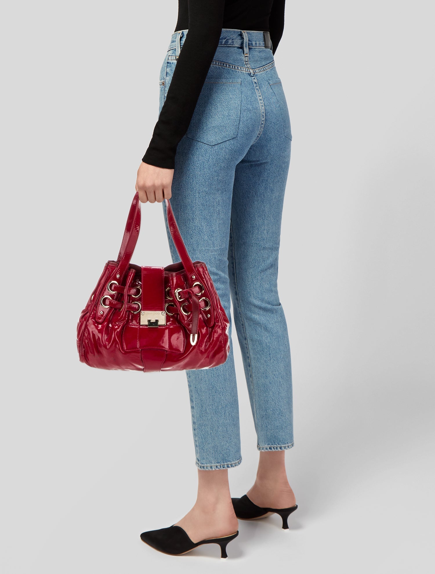 Jimmy Choo Patent Leather Shoulder Bag