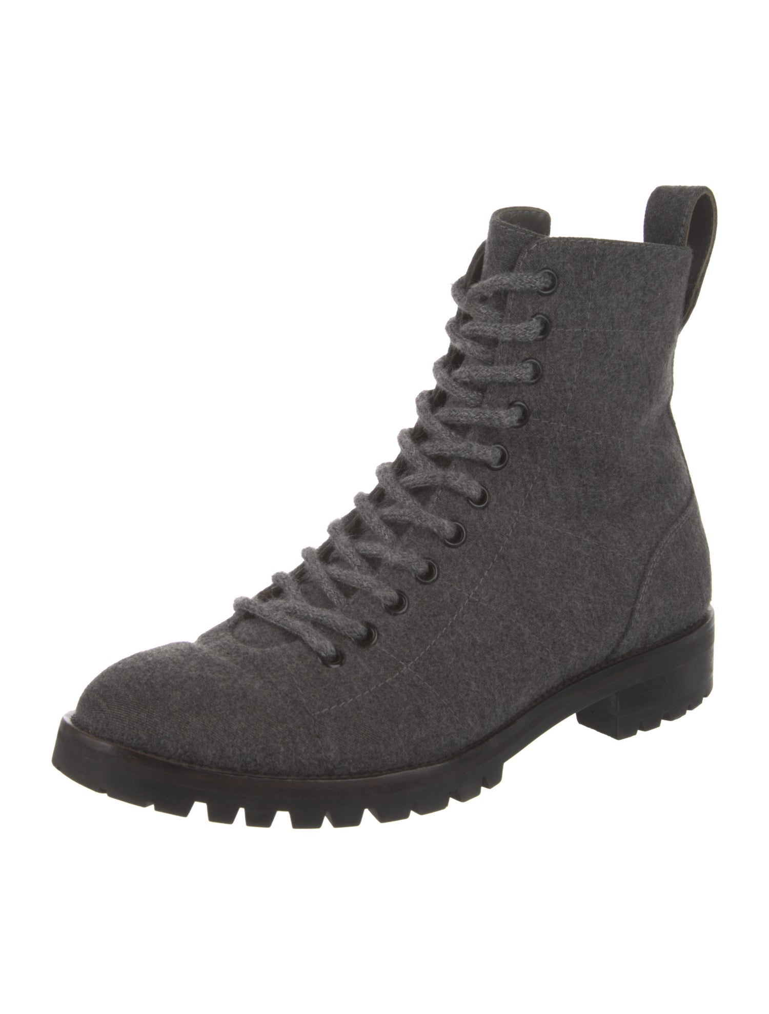 Jimmy Choo Tweed Combat Boots