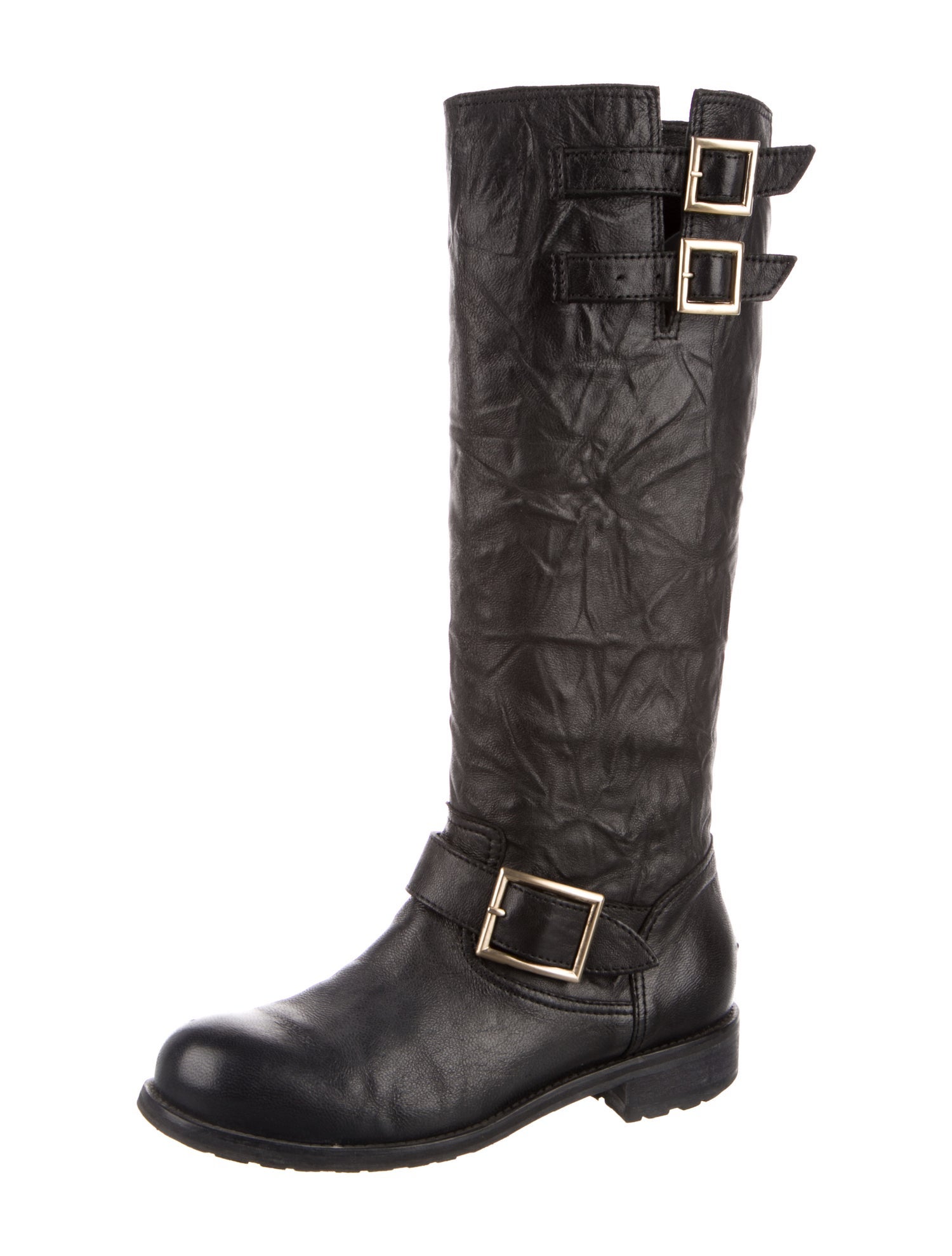 Jimmy Choo Leather Moto Boots