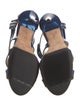 Jimmy Choo Patent Leather Leather Trim Embellishment Sandals