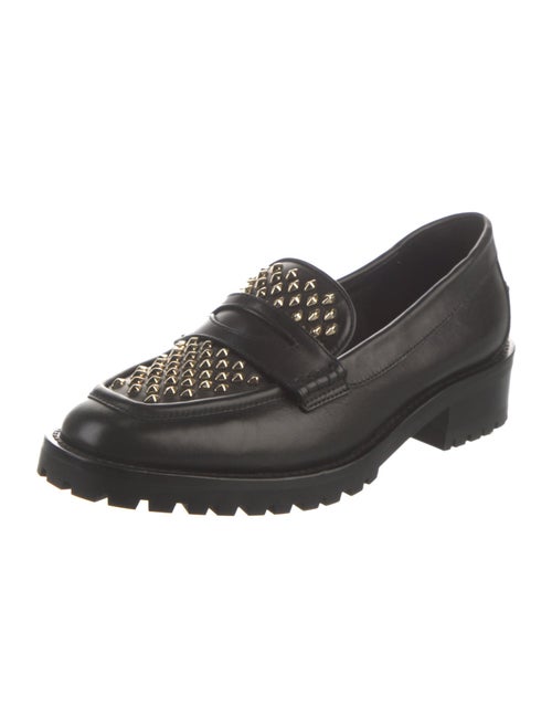 Jimmy Choo Patent Leather Crystal Embellishments Loafers