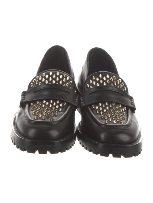 Jimmy Choo Patent Leather Crystal Embellishments Loafers