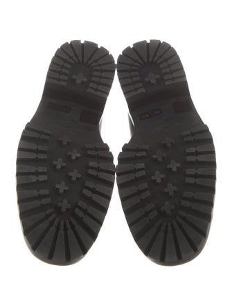 Jimmy Choo Patent Leather Crystal Embellishments Loafers